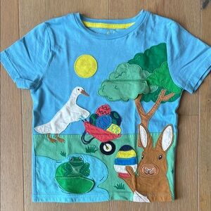 Mini Boden Easter t-shirt, size 3-4